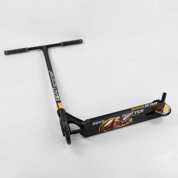 Самокат трюковий "Best Scooter" (HIC-система, ПЕГИ, алюмінієвий диск і дека, колеса 120 мм PU, ширина керма - 57 см)