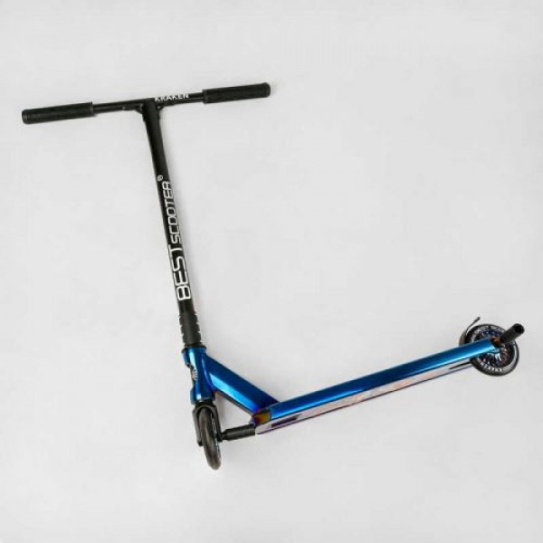 Самокат трюковий "Best Scooter. Kraken" (HIC-система, ПЕГИ, алюмінієвий диск та дека, АНОДОВАНИЙ, колеса PU 110мм, ширина керма 58 см)