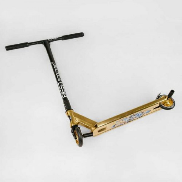 Самокат трюковий "Best Scooter. Kraken" (HIC-система, ПЕГИ, алюмінієвий диск та дека, АНОДОВАНИЙ, колеса PU 110 мм, ширина керма 58 см)