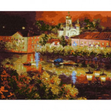 Картина за номерами "Вечірнє місто" ★★★★★