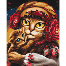 Картина за номерами "Сім'я котиків ©Маріанна Пащук " ★★★★★