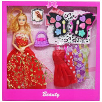 Ляльковий набір "Beauty" з косметикою (червоний)
