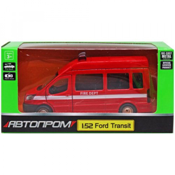 Машинка "Автопром: Ford Transit Fire Dept"