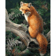 Картина по номерах "Лиса на дереве" 40x50 см