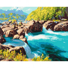 Картина по номерах "Гірський струмок" 40x50 см