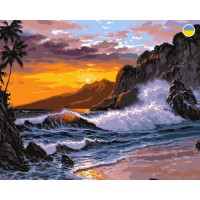 Картина по номерах "Море на заході сонця" 40x50 см