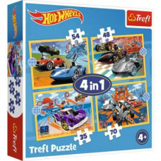 Пазли 4в1 "Hot Wheels" (207 елементов)