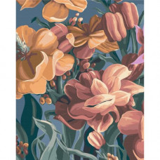 Картина по номерах "Стилізована матіола 1" 40x50 см