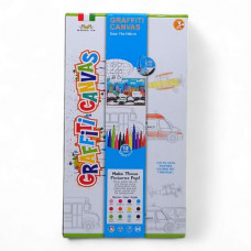 Килимок для малювання "Grafiti canvas" +12 фломастерів
