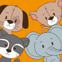 Картина за номерами "Четверка друзей" 20х20 см
