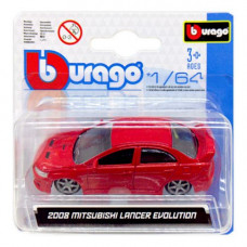 Машинка металева (колекційна) "2008 Mitsubishi Lancer Evolution", червоний