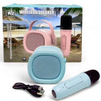 Караоке набір "Wireless Speaker" (колонка + мікрофон), бірюзовий