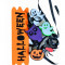 Гірлянда з фетру "Happy Halloween", зі стрічками