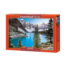 Пазли "Блакитне озеро, Jewel of the rockies, Canada", 1000 ел