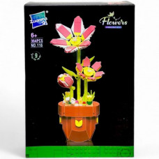 Конструктор "Flowers" (364 дет), зібрана конструкція - 30х11,5 см