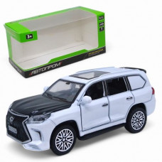 Машинка металева "Lexus LX 570" із серії "Автопром", інерційна, двері (біла)