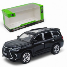 Машинка металева "Lexus LX 570" із серії "Автопром", інерційна, двері (чорна)