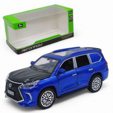 Машинка металева "Lexus LX 570" із серії "Автопром", інерційна, двері (синя)