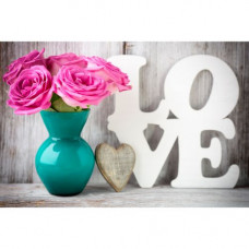 Алмазна мозаїка "LOVE" 30х40 см