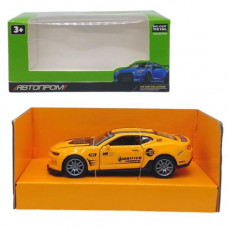Машинка металева, двері, інерція Ford Mustang Автопром (жовта)
