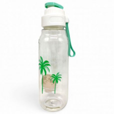 Пляшка для води "Tropical night" (0,9 л), бірюзова