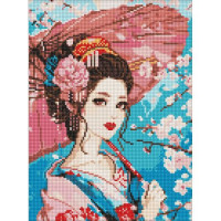Алмазна мозаїка "Японська красуня", 30х40 см