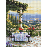 Алмазна мозаїка "Мальовнича вечеря", 30х40 см