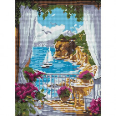 Алмазна мозаїка "Сонячна гавань", 30х40 см