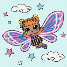 Картина за номерами "L.O.L. Surprise! O.M.G. Fairies Flutterstar" 40х40 см