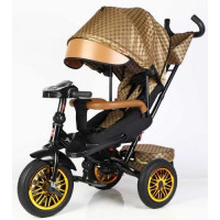 Велосипед 3-х колісний "BestTrike Perfetto" (поворотне сидіння, колеса гумові безкамерні, кошик, фара музична, USB, Bluetooth)