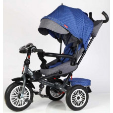 Велосипед 3-х колісний "BestTrike Perfetto" (поворотне сидіння, колеса гумові безкамерні, кошик, фара музична, USB, Bluetooth)