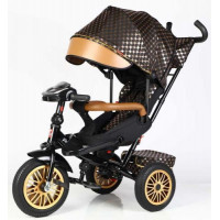 Велосипед 3-х колісний "BestTrike Perfetto" (поворотне сидіння, колеса гумові безкамерні, кошик, фара музична, USB, Bluetooth)
