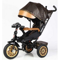 Велосипед 3-х колісний "BestTrike Perfetto" (поворотне сидіння, колеса гумові безкамерні, кошик, фара музична, USB, Bluetooth)