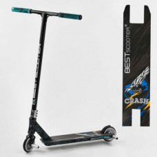 Самокат трюковий "Best Scooter. CRASH" (HIC-система, ПЕГІ, алюмінієвий диск і дека, колеса 110 мм PU, ширина керма - 57 см, в коробці)
