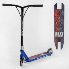 Самокат трюкових "Best Scooter" (HIC-система, ПЕГИ, алюмінієвий диск і дека, колеса PU d-110 мм, ширина керма - 52 см, висота - 83 см)