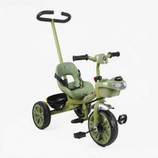 Велосипед 3-х колісний BS-70240 Best Trike колеса EVA переднє 10’’, заднє 8’’, сталева рама, УКР. ОЗВУЧУВАННЯ, батьківська ручка, в коробці
