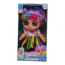 Лялька "Lovely Doll", 22 см, підсвічування, весела пісенька (бузкова)