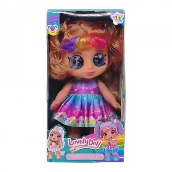 Лялька "Lovely Doll", 22 см (рожева) (підсвічування, весела пісенька, рухомі частини)