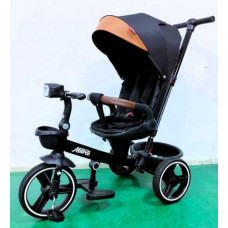 Велосипед 9155 BestTrike Marco (1) поворотне сидіння, складне кермо, колеса з прогумованим PU, кошик, телескопічна ручка, фара музична