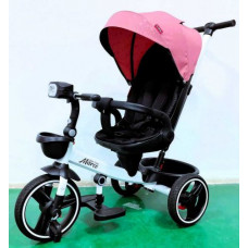 Велосипед 9155 BestTrike Marco (1) поворотне сидіння, складне кермо, колеса з прогумованим PU, кошик, телескопічна ручка, фара музична