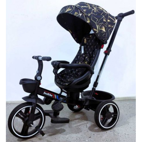 Велосипед 6390 BestTrike Oscar (1) ПОВОРОТНЕ СИДІННЯ, КЕРМО СКЛАДАЄТЬСЯ, КОЛЕСА З ПРОГУМОВАНИМ PU, КОШИК, ТЕЛЕСКОПІЧНА РУЧКА