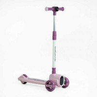 Самокат триколісний Skyper FG-01350 (6) колеса PU 125х47мм зі світлом, УКР. ОЗВУЧУВАННЯ та підсвічування платформи, кермо складне, в коробці