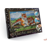 Алмазна живопис "DIAMOND MOSAIC", "Тигри"