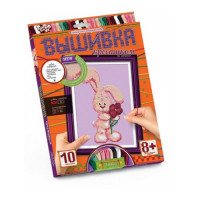 Вишивка хрестиком по номерам, "Зайчик"