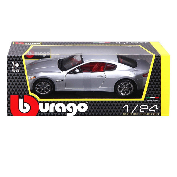Автомодель - Maserati Grantourismo (2008) (асорті чорний, сріблястий, 1:24)
