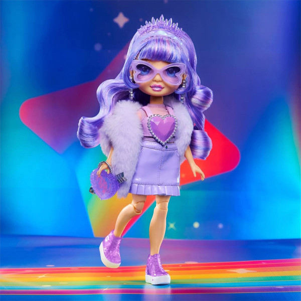 Ігровий набір з лялькою Rainbow High серії Creative Crystals - Віолетта