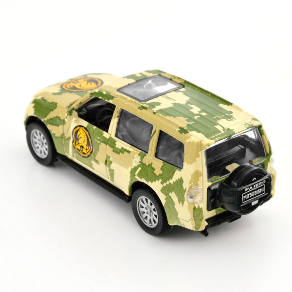 Машинка металева із серії "Шеврони Героїв" - Mitsubishi Pajero 4WD Turbo  - "47 ОМБр"