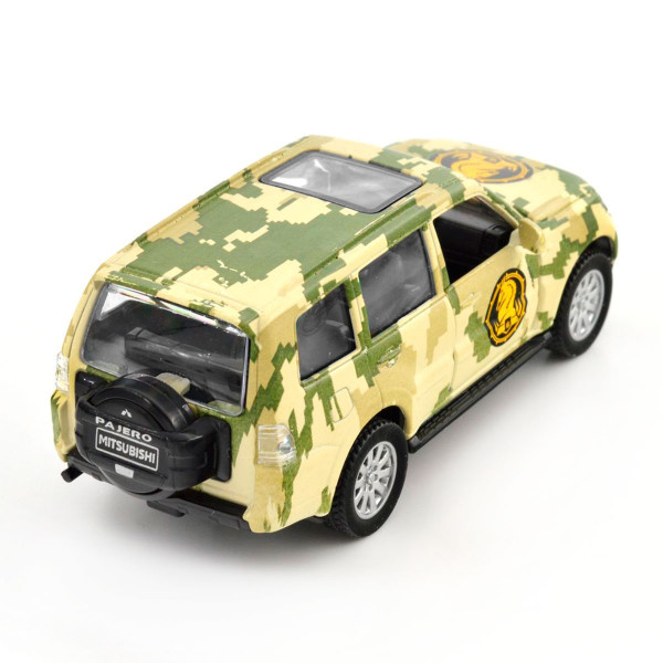 Машинка металева із серії "Шеврони Героїв" - Mitsubishi Pajero 4WD Turbo  - "47 ОМБр"
