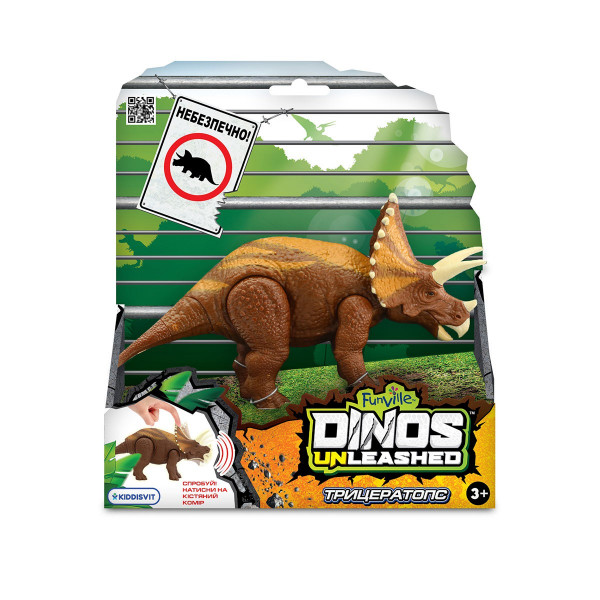 Інтерактивна іграшка Dinos Unleashed серії Realistic - Трицератопс