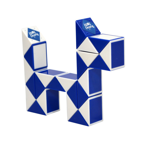 Головоломка Rubik's - Змійка (Біло-Блакитна)